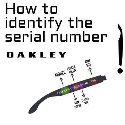 how to identify oakley serial number.